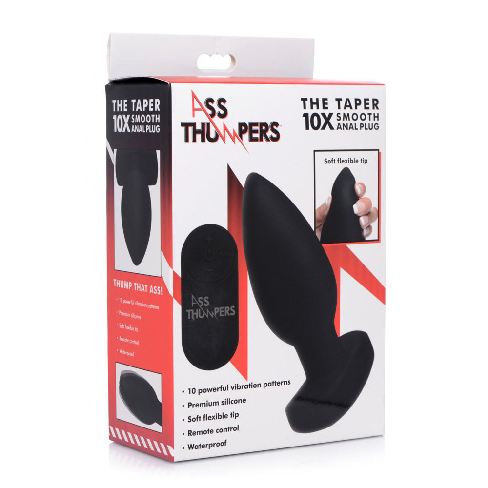 The Taper Silicone Butt Plug & Remote - Ass Thumpers