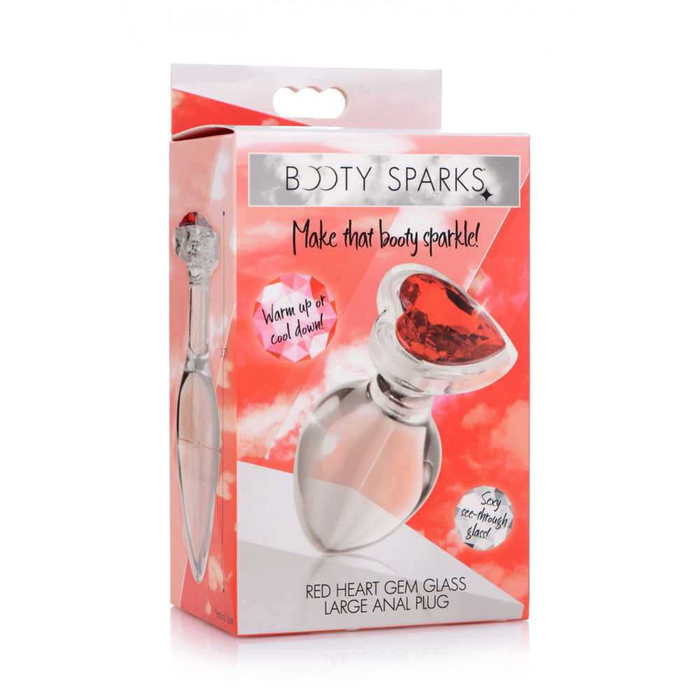 Heart Jeweled Glass Butt Plug Collection – Booty Sparks