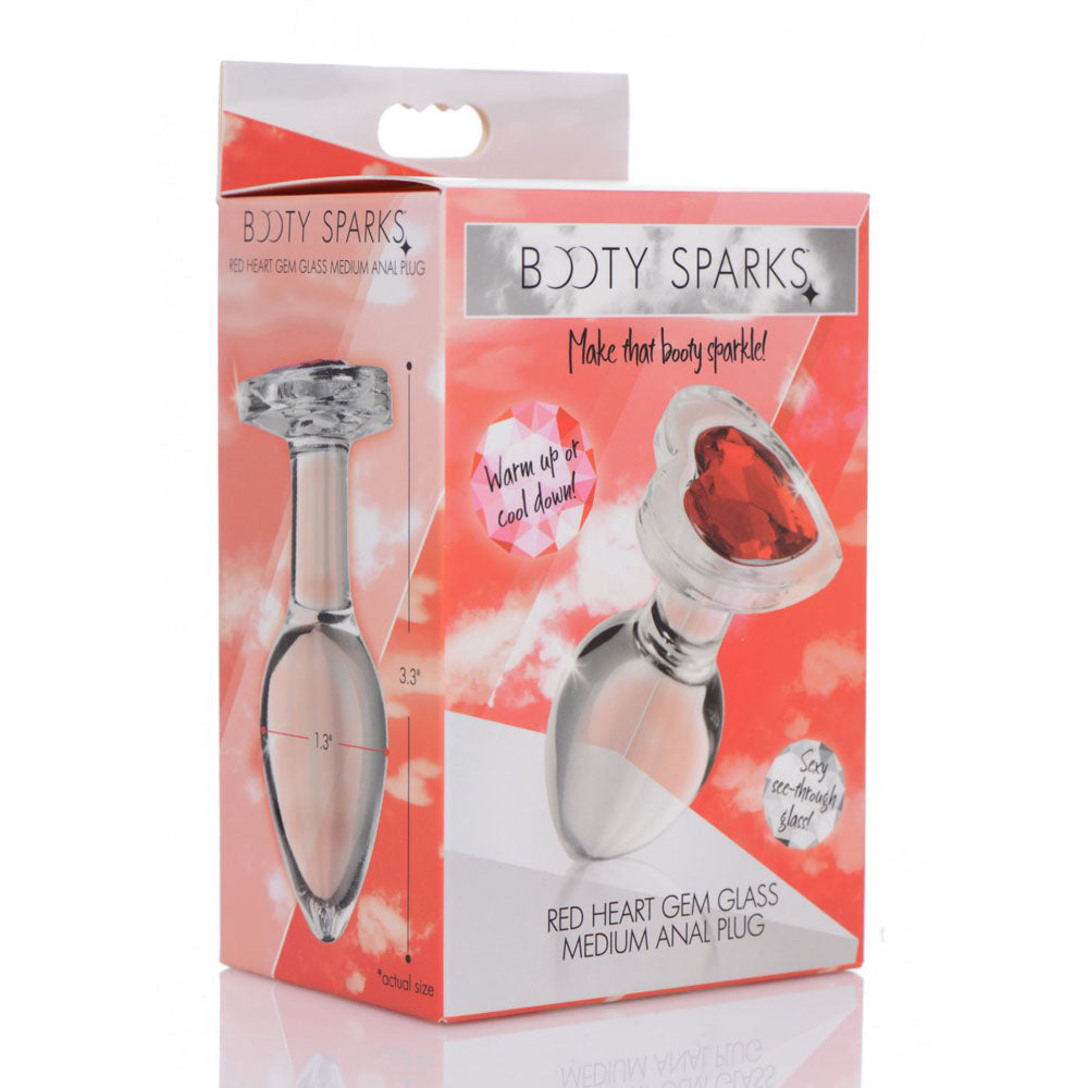Heart Jeweled Glass Butt Plug Collection – Booty Sparks