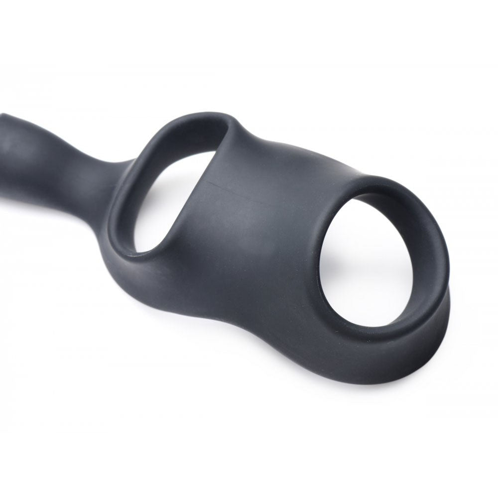 Prostate Massager With Remote & Cock Ring - Alpha-Pro P-Bomb