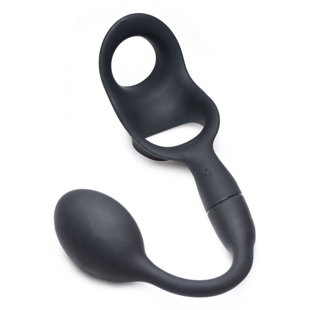 Prostate Massager With Remote & Cock Ring - Alpha-Pro P-Bomb