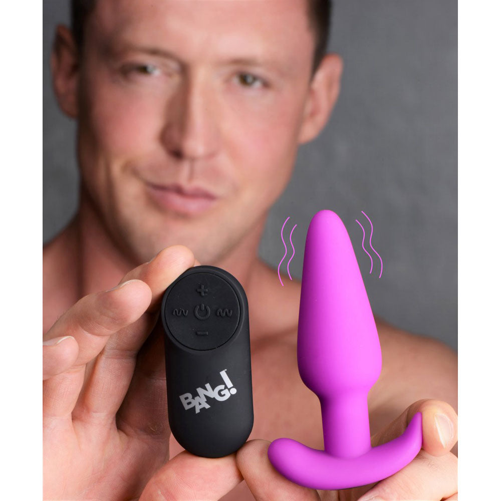 Silicone Butt Plug Collection With Remote - Bang!