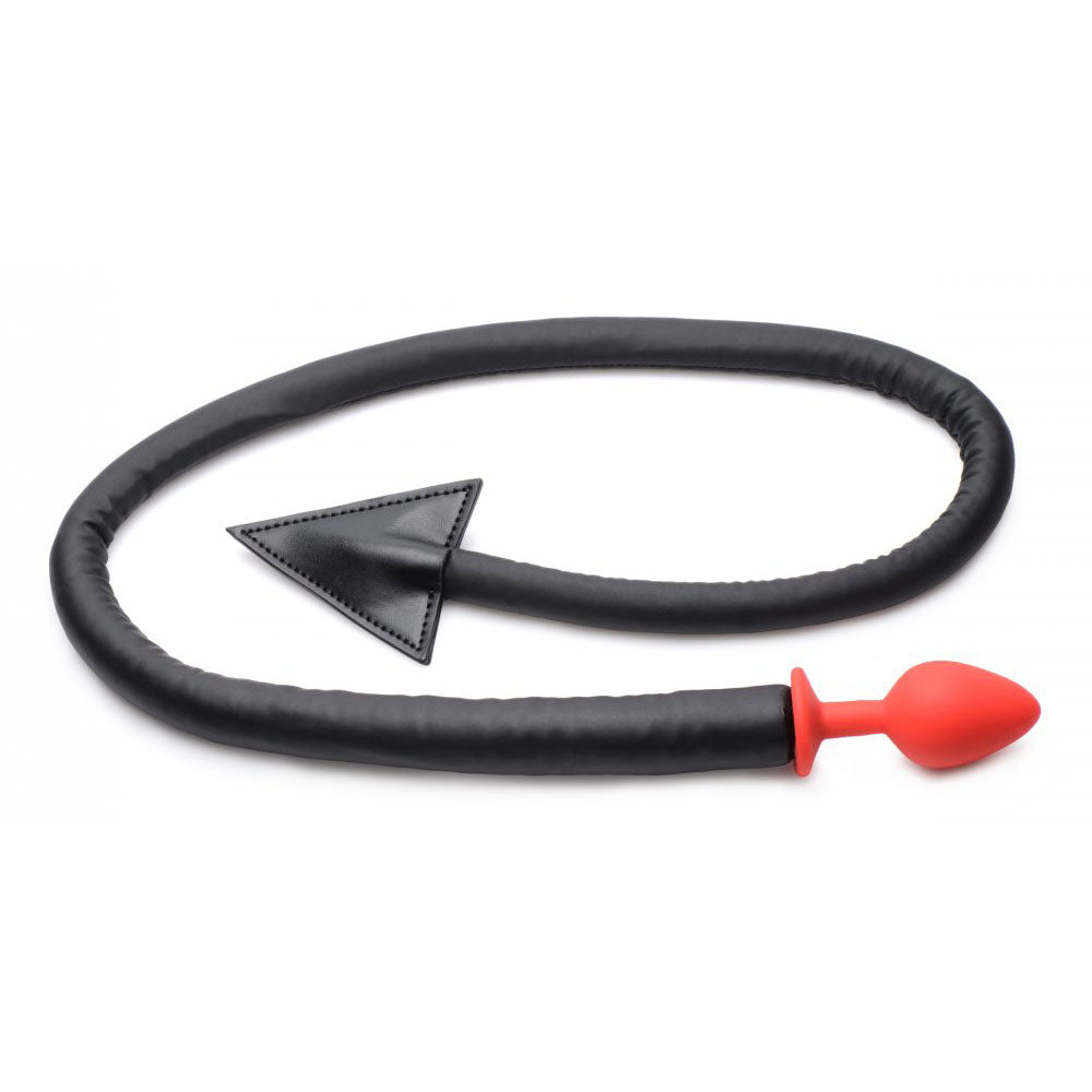 Sinful Devil Tail Butt Plug With Horns - Tailz Roleplay Kit