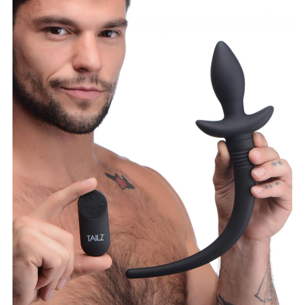 Wagging Puppy Tail Butt Plug & Remote - Tailz Roleplay