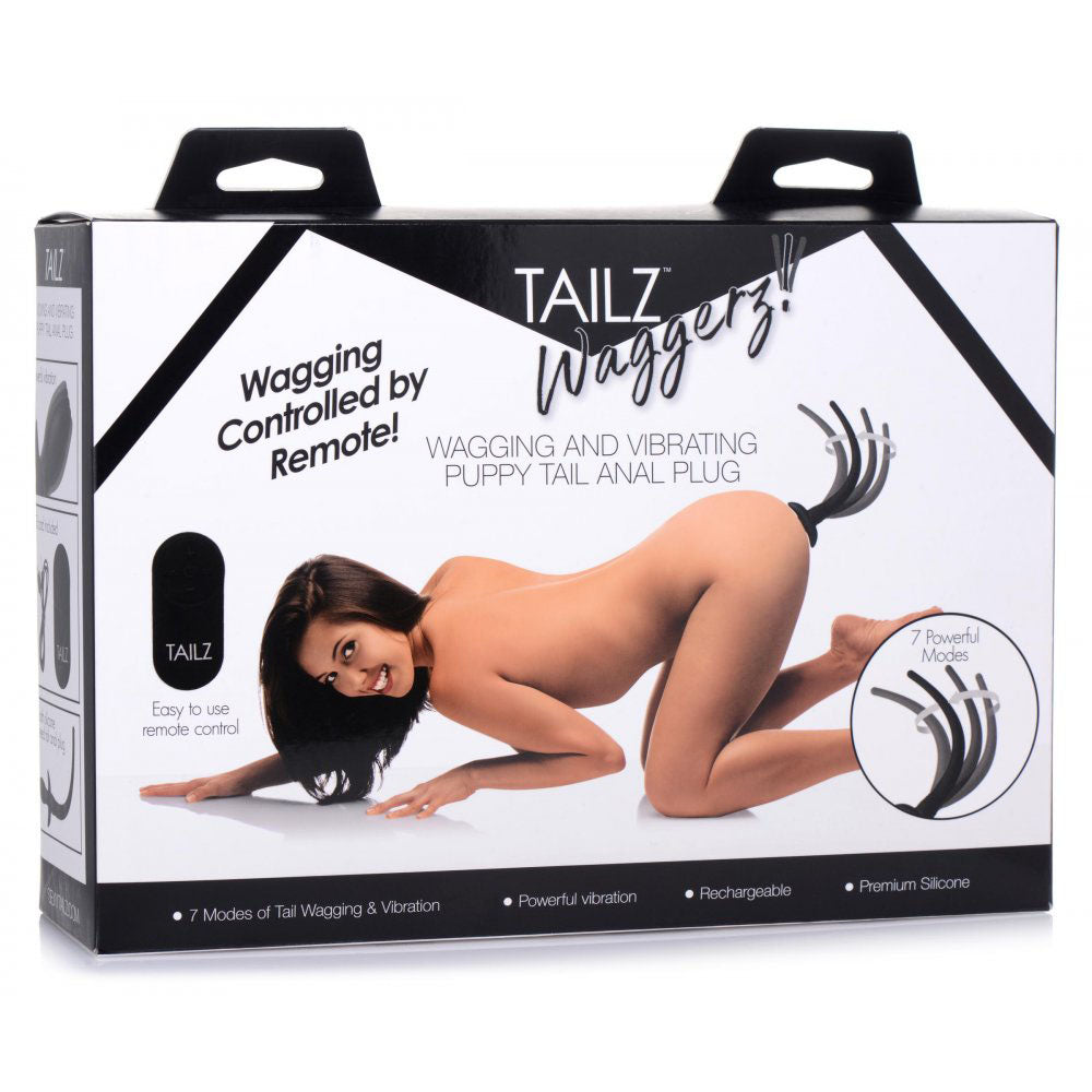Wagging Puppy Tail Butt Plug & Remote - Tailz Roleplay