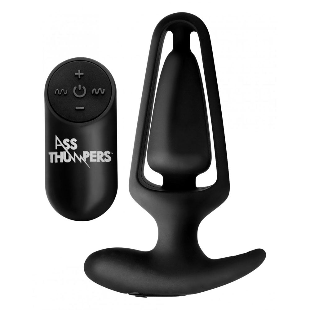 Hollow Silicone Butt Plug & Remote - Ass Thumpers
