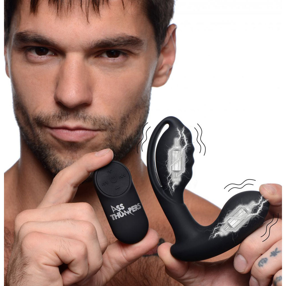 Hollow Prostate Massager With Remote - Ass Thumpers P-Stim