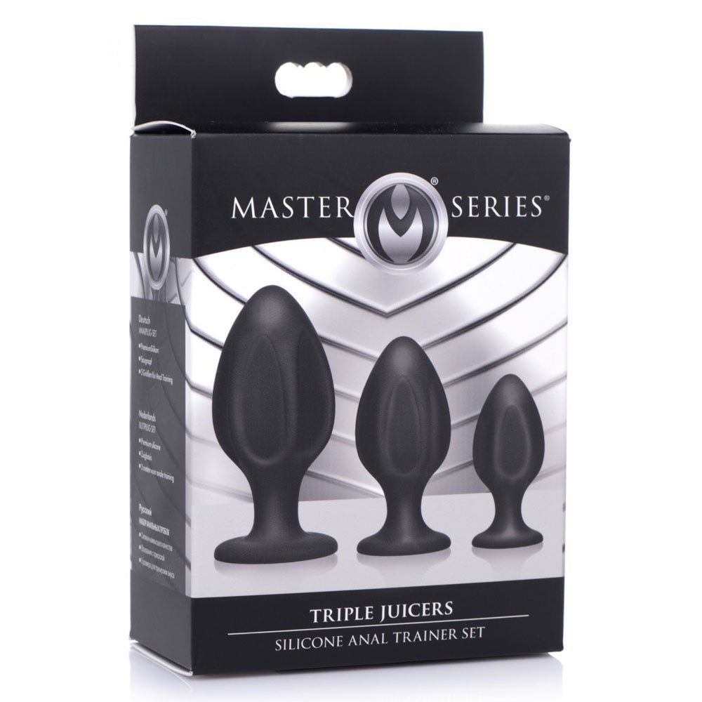 Triple Juicers Silicone Butt Plug Set - Master Series