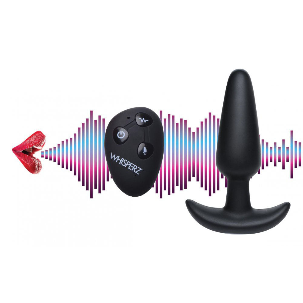 Slim Voice Activated Silicone Butt Plug & Remote - Whisperz