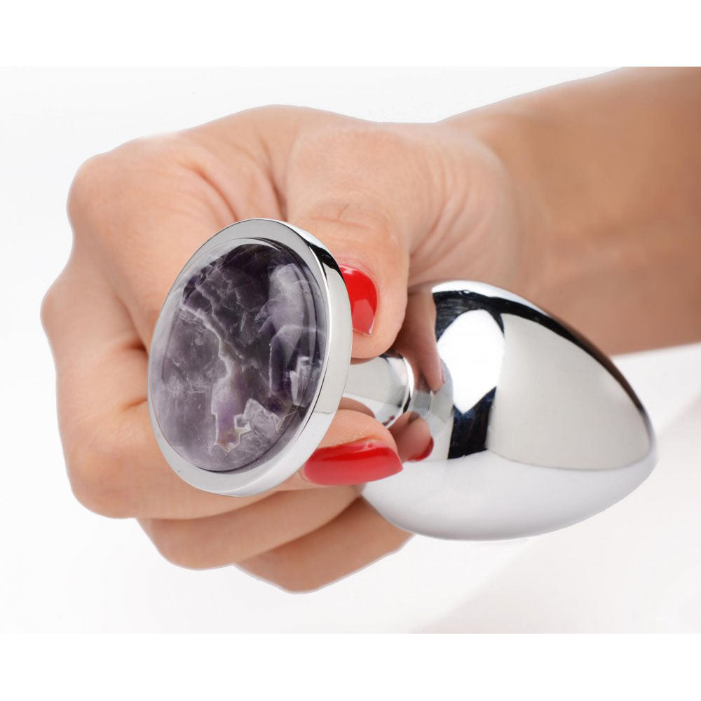 Amethyst Gem Metal Butt Plug - Booty Sparks