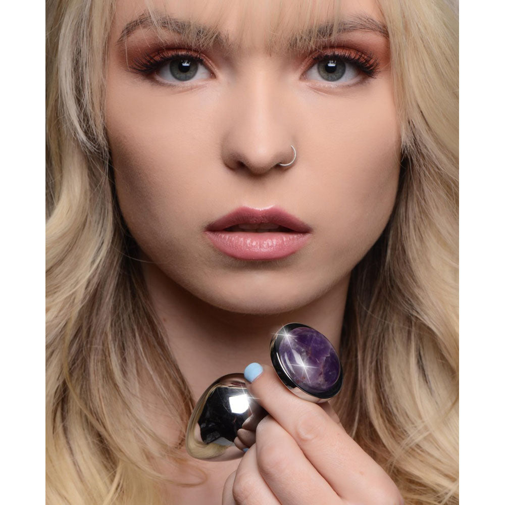 Amethyst Gem Metal Butt Plug - Booty Sparks