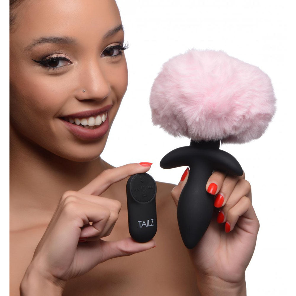 Wagging Bunny Tail Butt Plug & Remote - Tailz Roleplay