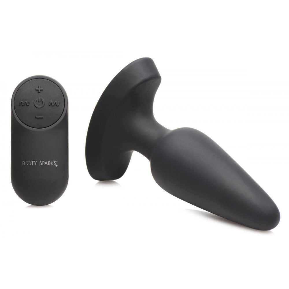 Laser Heart Silicone Butt Plug & Remote - Booty Sparks