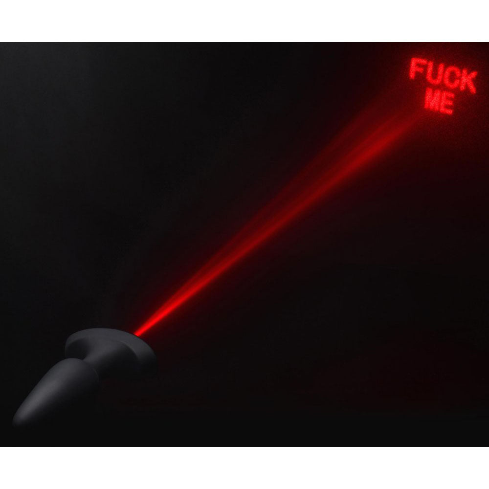 Laser Fuck Me Silicone Butt Plug & Remote - Booty Sparks