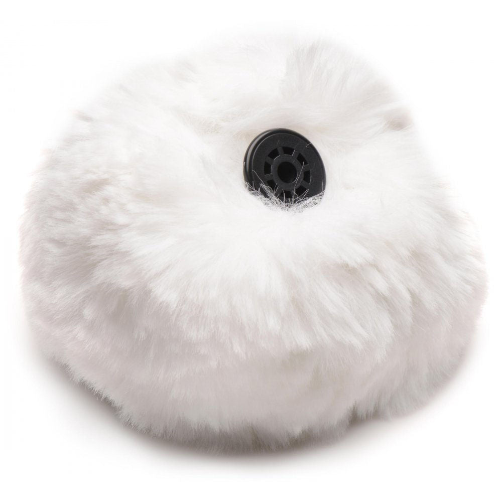 Snap-On White Bunny Tail Butt Plug & Remote - Tailz Roleplay