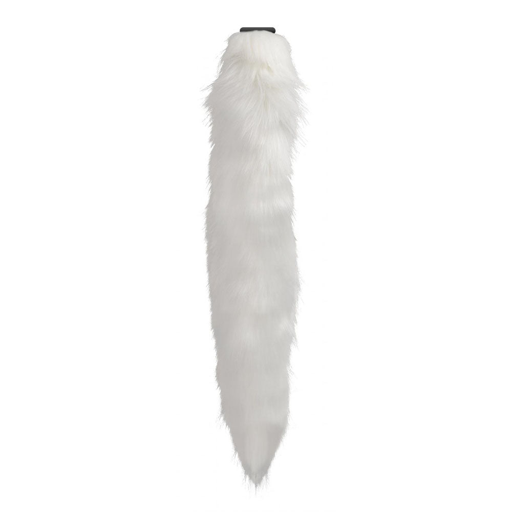 Interchangeable White Fox Tail Butt Plug - Tailz Roleplay