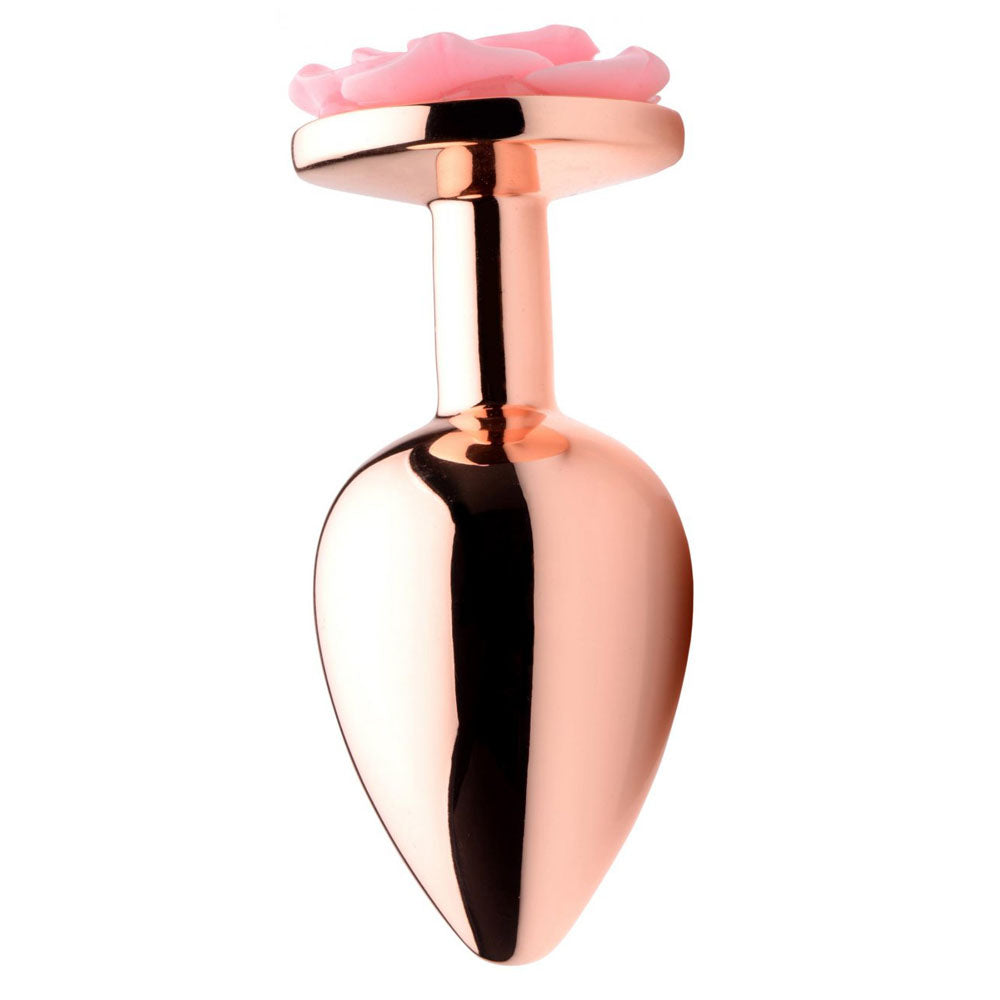 Pink Rose Metal Butt Plug - Booty Sparks