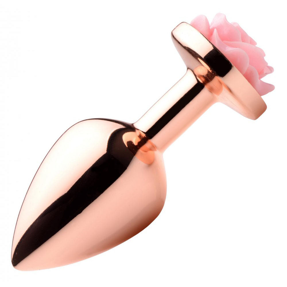 Pink Rose Metal Butt Plug - Booty Sparks