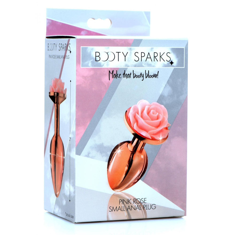 Pink Rose Metal Butt Plug - Booty Sparks