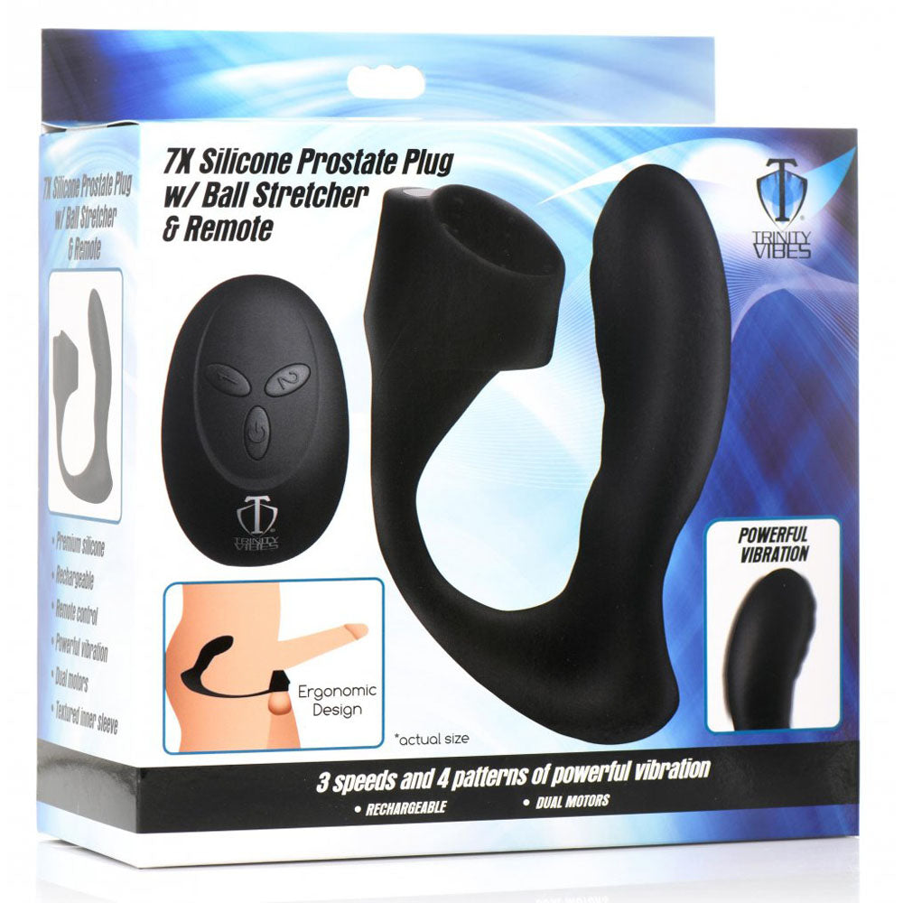 Prostate Massager With Remote & Ball Stretcher - Trinity Men