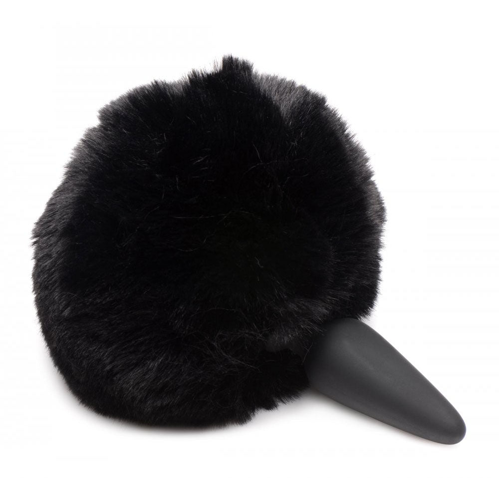 Interchangeable Black Bunny Tail Butt Plug - Tailz Roleplay