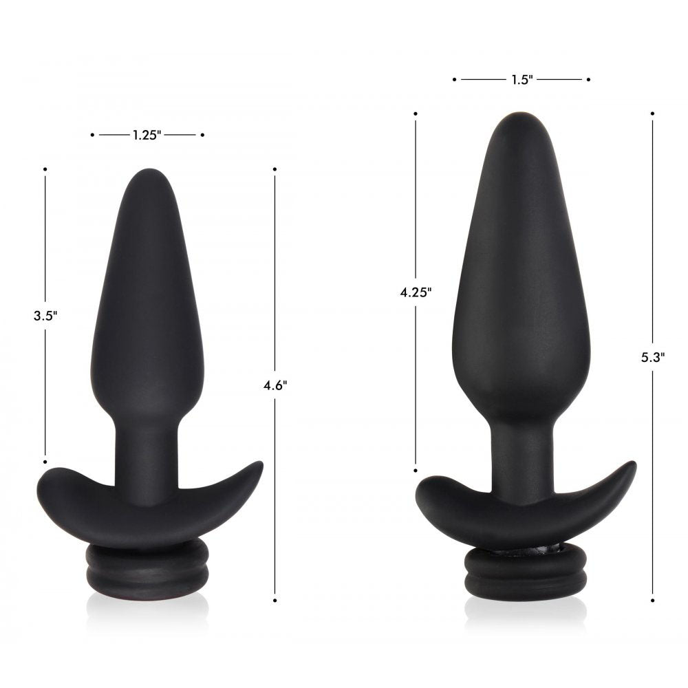 Snap-On Black Fox Tail Butt Plug & Remote - Tailz Roleplay