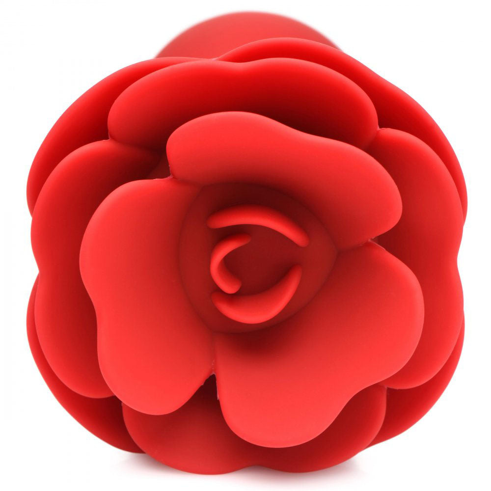 Silicone Rose Butt Plug & Remote - Booty Sparks