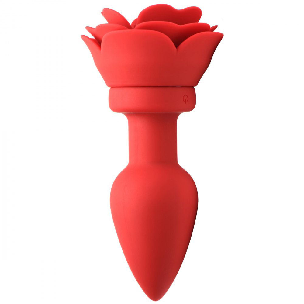 Silicone Rose Butt Plug & Remote - Booty Sparks