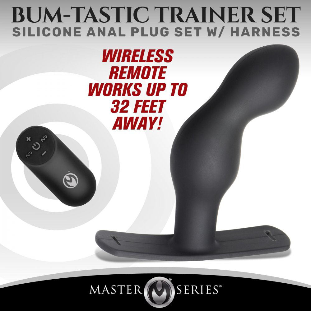 BDSM Prostate Massager With Remote & Harness - Master Series