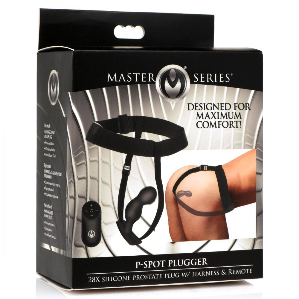 BDSM Prostate Massager With Remote & Harness - Master Series