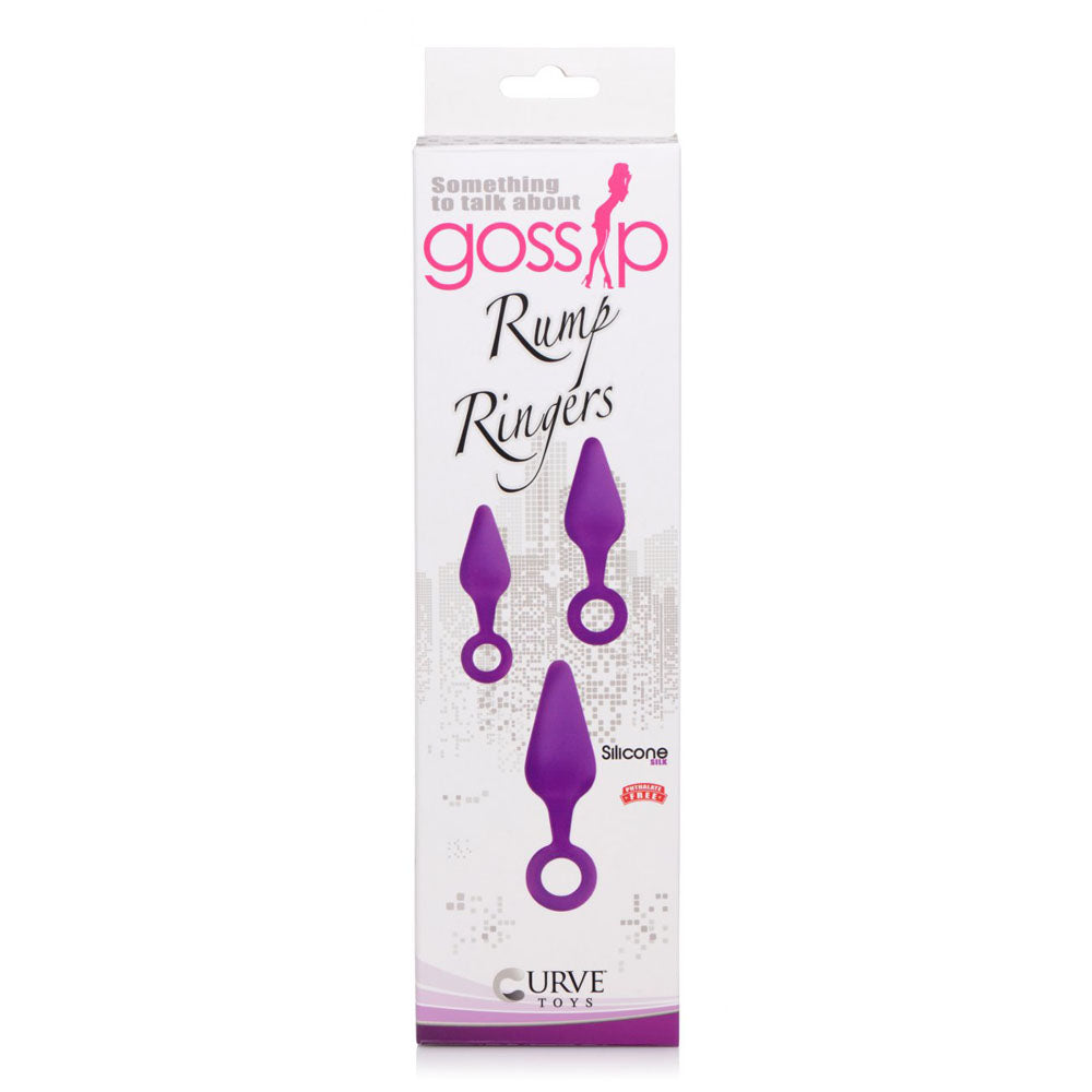 Rump Ringers Silicone Butt Plug Set Collection - Gossip