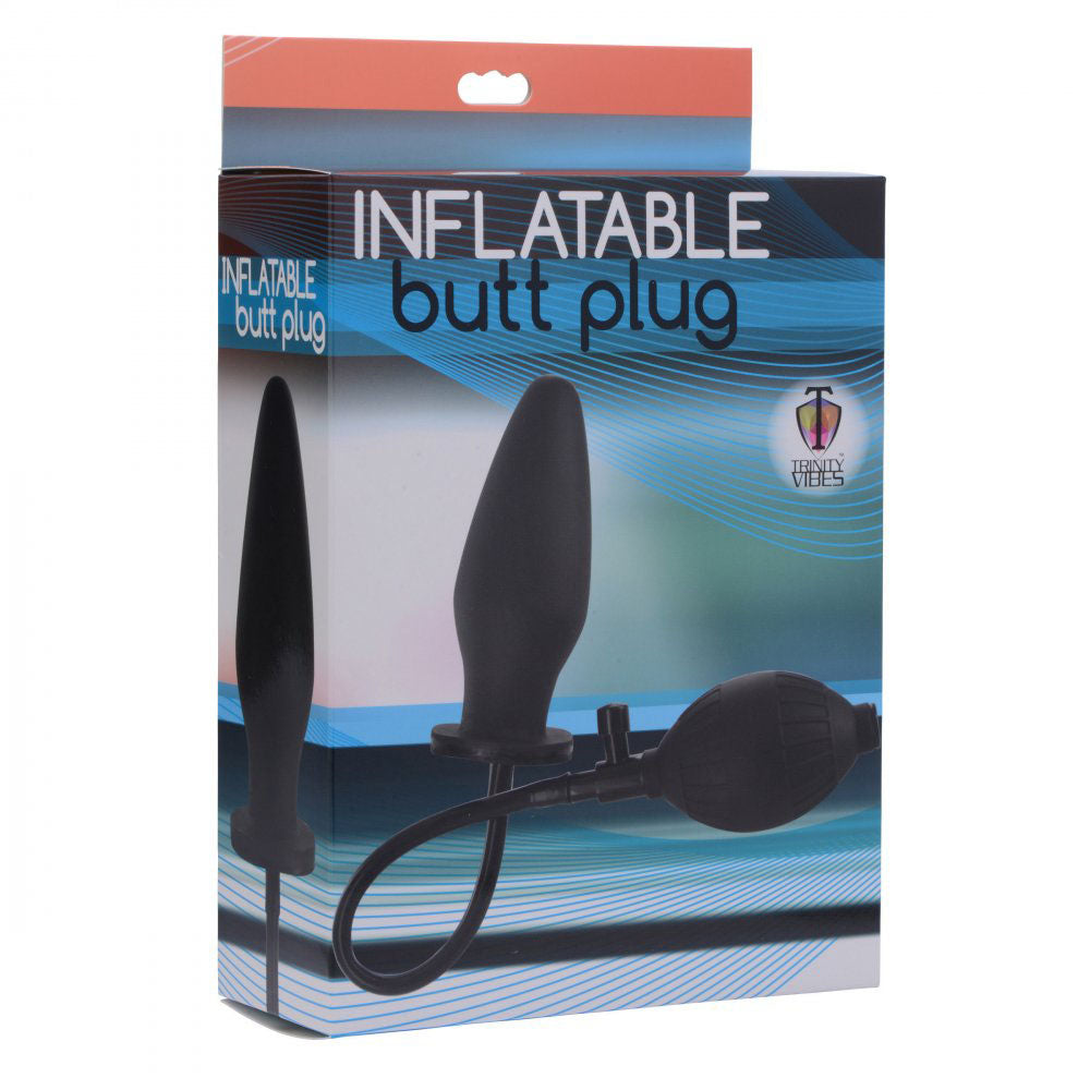 Rubber Inflatable Butt Plug With Pump - Trinity Men