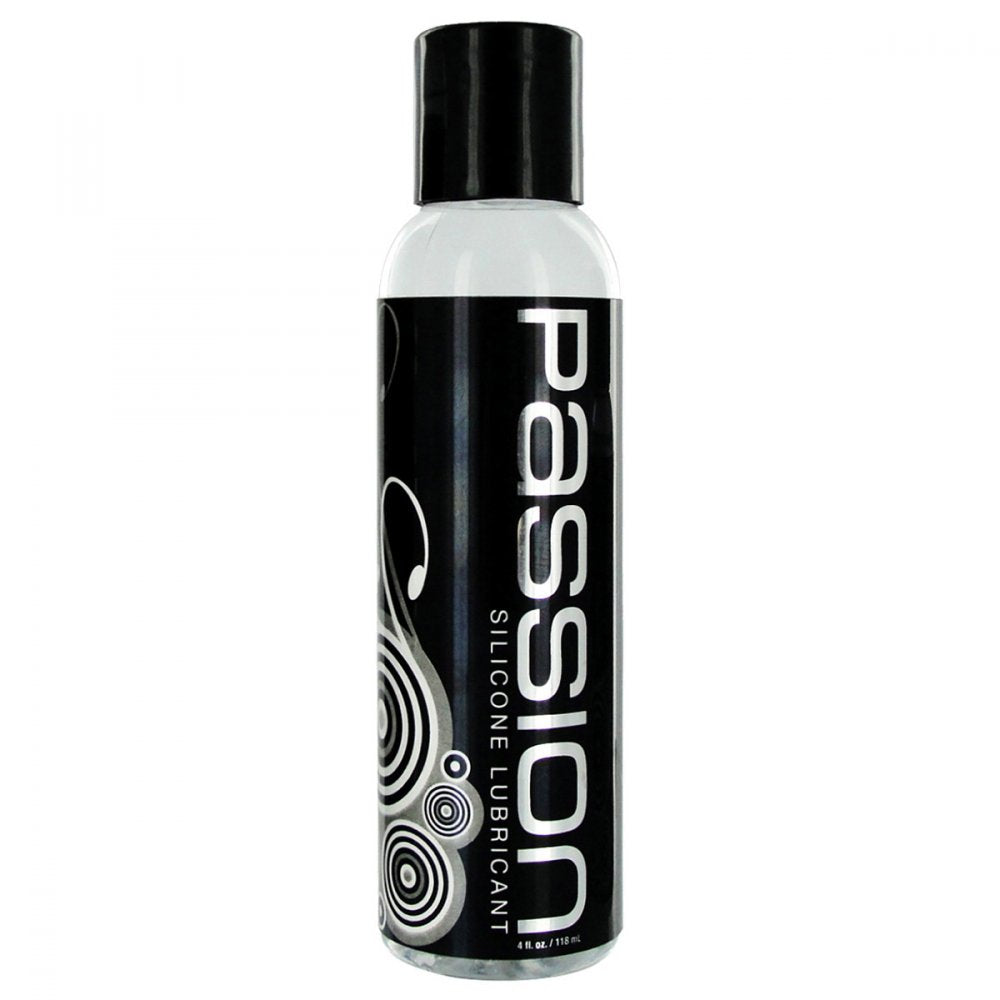 Clear 4 oz bottle of long-lasting silicone anal lubricant isolated on a white background by Butt Plug Lovers