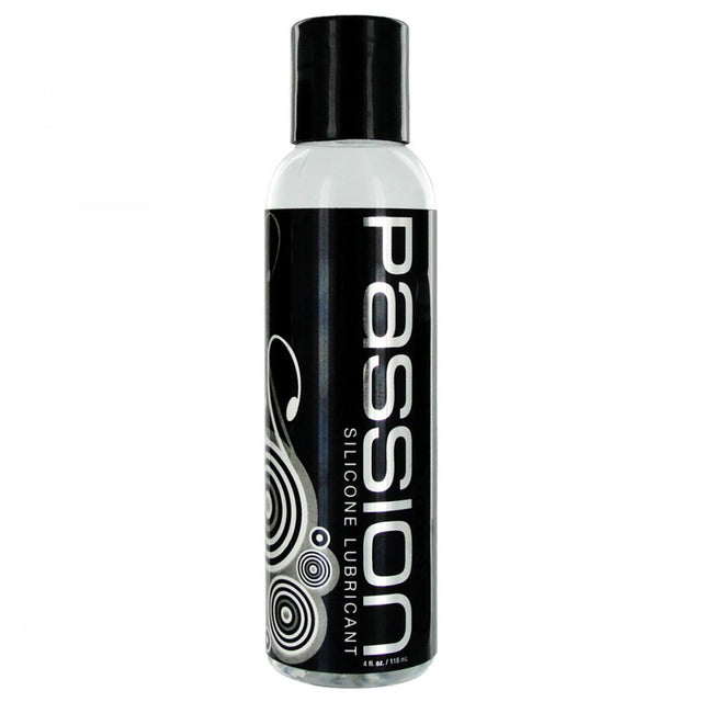 Clear 4 oz bottle of long-lasting silicone anal lubricant isolated on a white background by Butt Plug Lovers